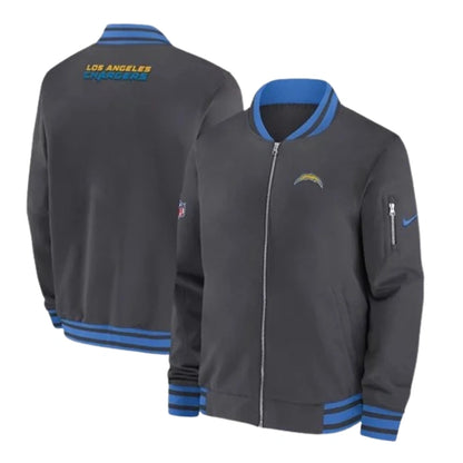 Los Angeles Chargers Sideline Coach Bomber Jacket