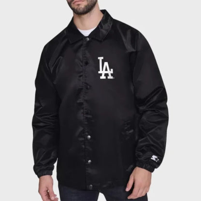 Los Angeles Dodgers Raglan Coaches Starter Jacket