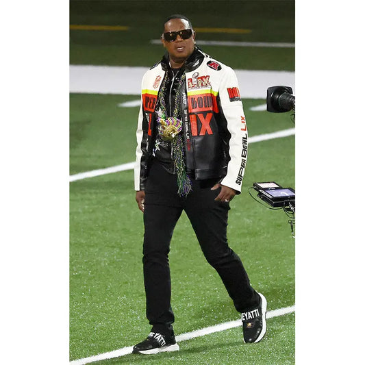 Master P Super Bowl 2025 Leather Jacket