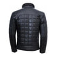 Men Black Full Quilted Leather Jacket