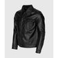 Men Black Leather Motorcycle Jacket