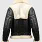 Men’s Aviator B3 Bomber Black Leather Jacket