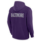 Men’s Baltimore Ravens Purple Elements Hoodie