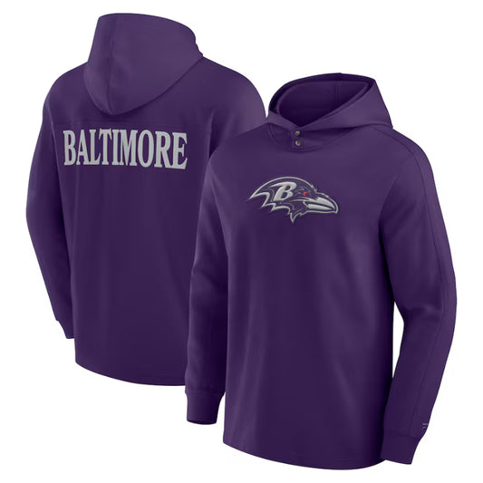 Men's Baltimore Ravens Purple Elements Hoodie