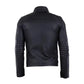 Men Black Padded Leather Jacket
