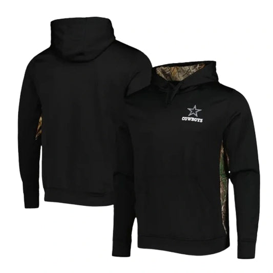 Men’s Black Realtree Camo Dallas Cowboys Logo Hoodie