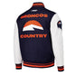 Men’s Denver Broncos Pro Standard Navy Varsity Jacket