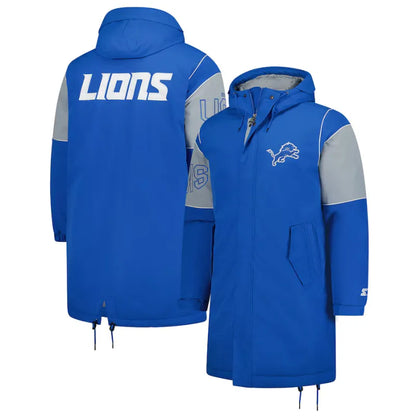 Men's Detroit Lions Full-Zip Jacket Front &amp; Back