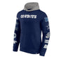 Men’s Fanatics Navy/Silver Dallas Cowboys Patched Out Hoodie