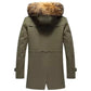 Luxury Snow Wind-breaker Hooded Winter Fur Coat