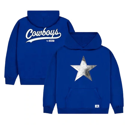 Men's GOLF WANG Royal Dallas Cowboys Cutout Hoodie