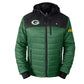 Men’s Green Bay Packers Action Heat Green 5V Puffer Jacket