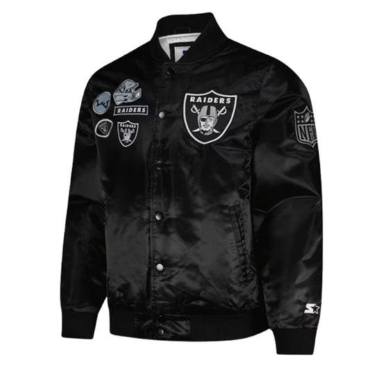Men’s Las Vegas Raiders Starter Black Exclusive Varsity Jacket