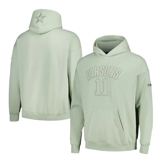 Men's Micah Parsons Light Green Dallas Cowboys Pullover Hoodie