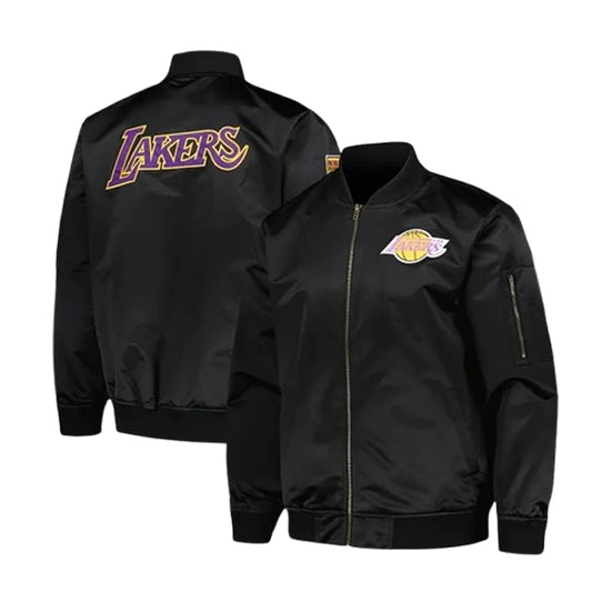 Men’s Mitchell &amp; Ness Los Angeles Lakers Vintage Bomber Jacket