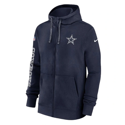 Men’s Nike Navy Dallas Cowboys 2024 Sideline Club Hoodie