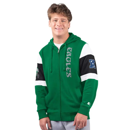 Men's Philadelphia Eagles Full-Zip Hoodie Front
