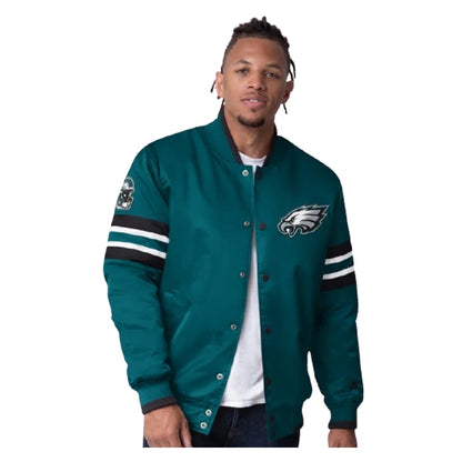Men's Philadelphia Eagles Starter Midnight Scout Varsity Jacket