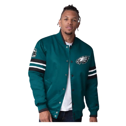 Men's Philadelphia Eagles Starter Midnight Scout Varsity Jacket