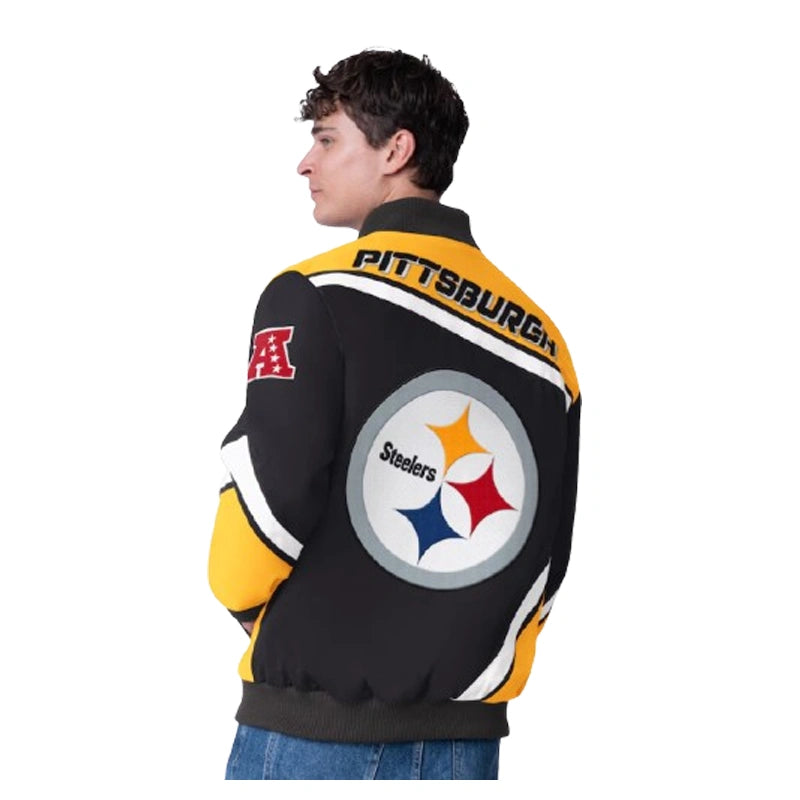 Men’s Pittsburgh Steelers G-III Extreme Maximum Racing Jacket