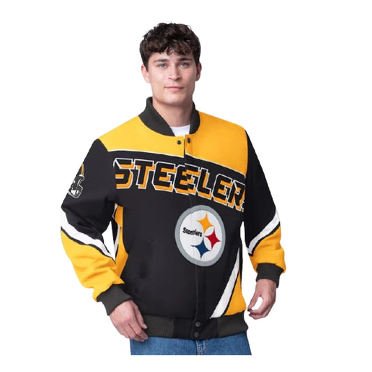 Men's Pittsburgh Steelers G-III Extreme Maximum Racing Jacket