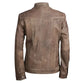 Men’s Slim fit Brown Leather Jacket