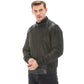 Men’s Real Black Leather Square Printed Vegetal Jacket