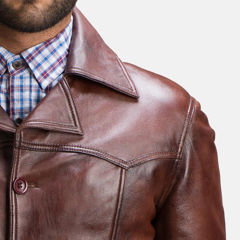 Vincent Alley Brown Leather Jacket