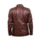Men Vintage Biker Leather Jacket