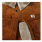 Men’s Vintage Suede Patchwork Lamb Fleece Multi-Pocket Reverse Collar Outdoor Jacket