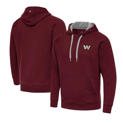 Men's Washington Commanders Antigua Burgundy Pullover Hoodie