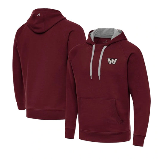 Men's Washington Commanders Antigua Burgundy Pullover Hoodie
