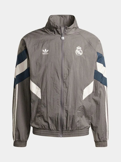 Mens adidas Real Madrid Grey Track Jacket
