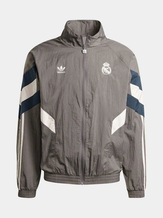 Mens adidas Real Madrid Grey Track Jacket