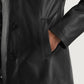 Urban Slate Black Leather Coat