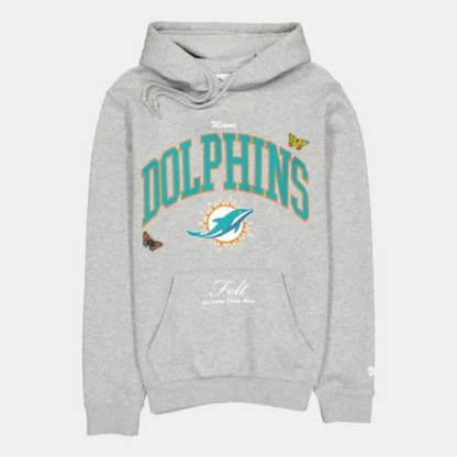 Miami Dolphins Butterfly Garden Hoodie