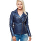 Women’s Real Leather Moto Removeable fur Jacket