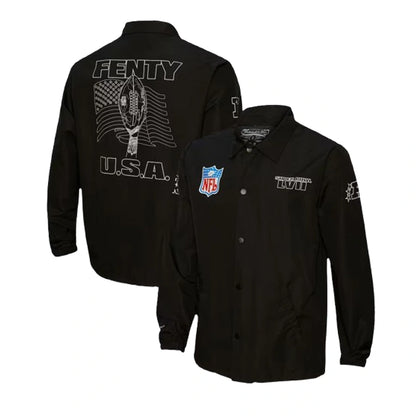 Mitchell &amp; Ness Black Super Bowl LVII Coaches Jacket