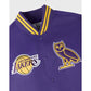 OVO x NBA Los Angeles Lakers Satin Varsity Jacket