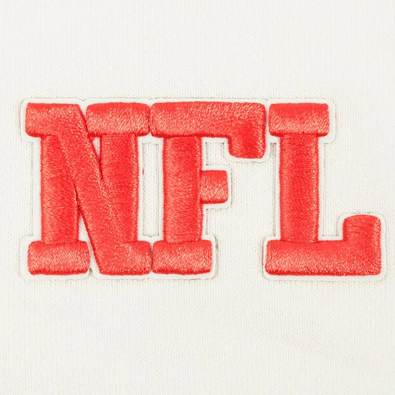 NFL Pro Standard Cream Super Bowl LIX Cropped Hoodie