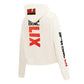NFL Pro Standard Cream Super Bowl LIX Cropped Hoodie