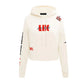 NFL Pro Standard Cream Super Bowl LIX Cropped Hoodie
