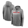 New England Patriots Heather Charcoal Club Hoodie