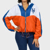 New York Mets Color Block Windbreaker Jacket Front