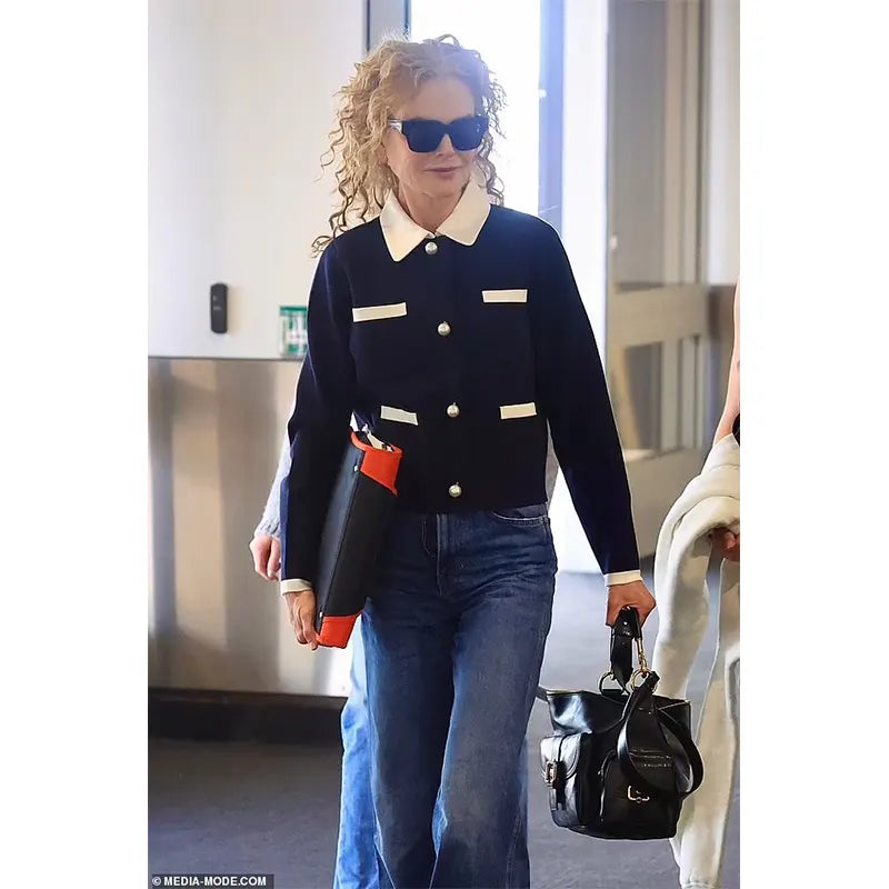 Nicole Kidman Black Cardigan