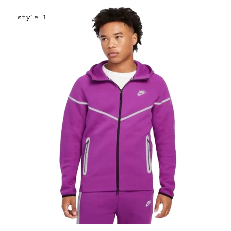 Nike Tech Windrunner Burgundy Reflective Jacket