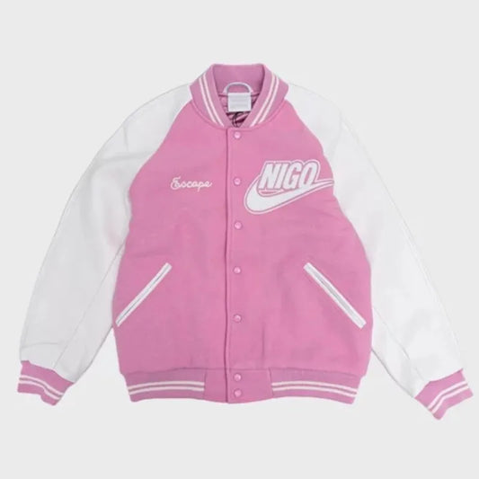 Nike x Nigo NRG Varsity Jacket Pink