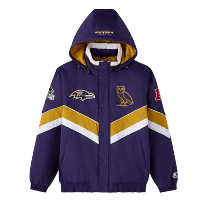 OVO NFL Baltimore Ravens Starter Sideline Puffer Jacket