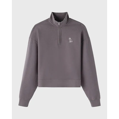 OVO Relaxed-Fit Quarter-Zip Mockneck Sweatshirt