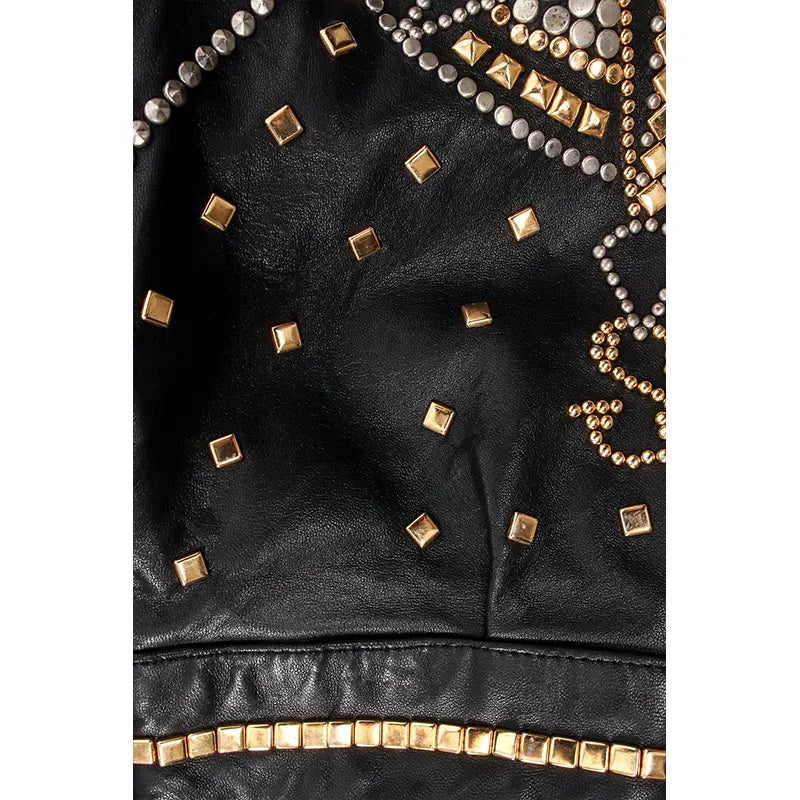 PELLE PELLE Compass Studded Leather Jacket